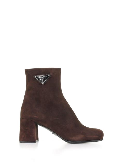 prada suede ankle boot moro|prada platform boots.